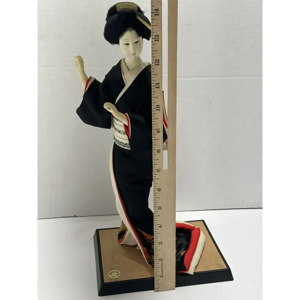 Vintage Japanese Doll Kimono Geisha‎ Traditional Folk Fine Art Japan 14” Tall